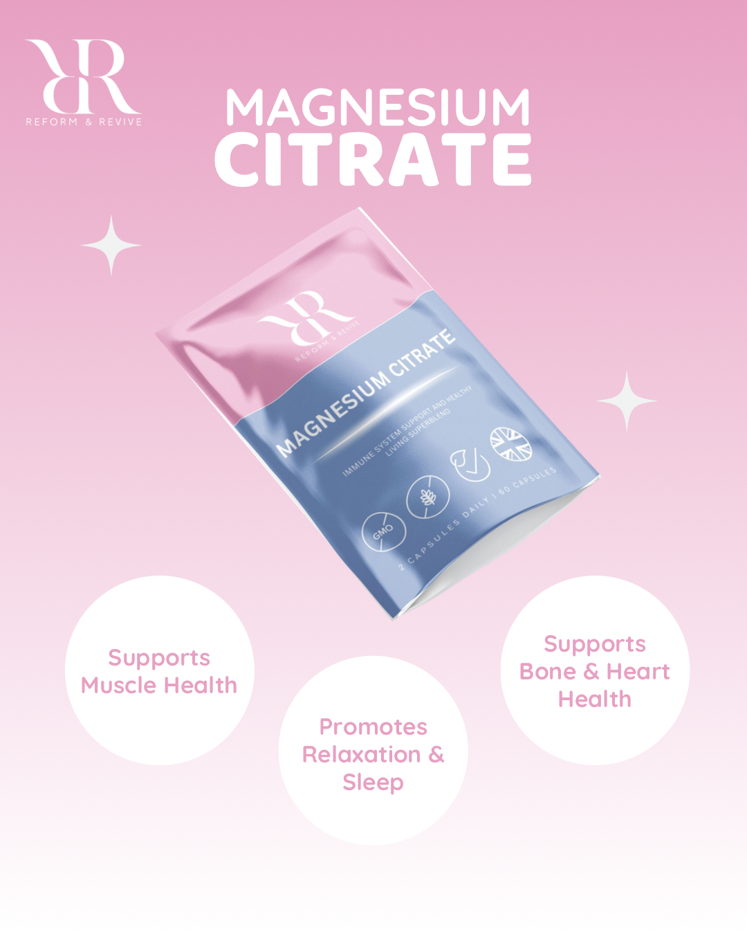Magnesium Citrate+ Muscle & Calm Wellness Support