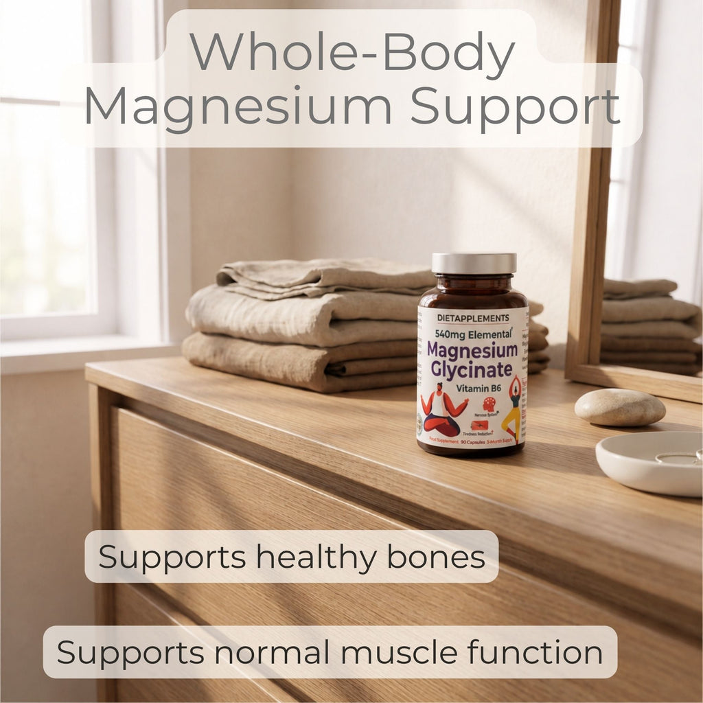 Magnesium Glycinate & Vitamin B6 for the Nervous System & Fatigue