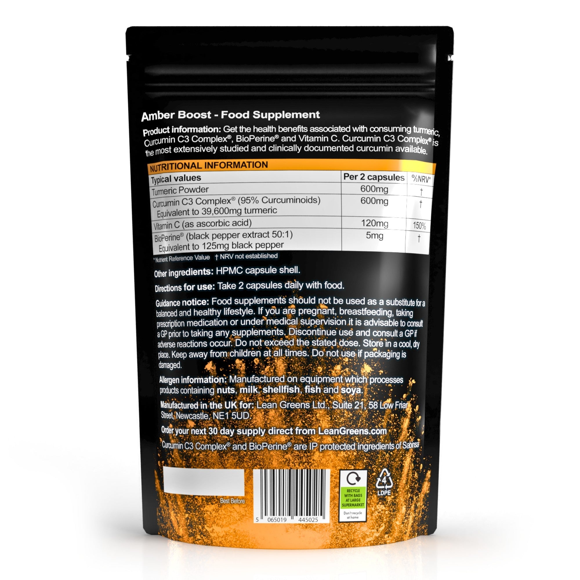 Amber Boost - Curcumin C3 Complex