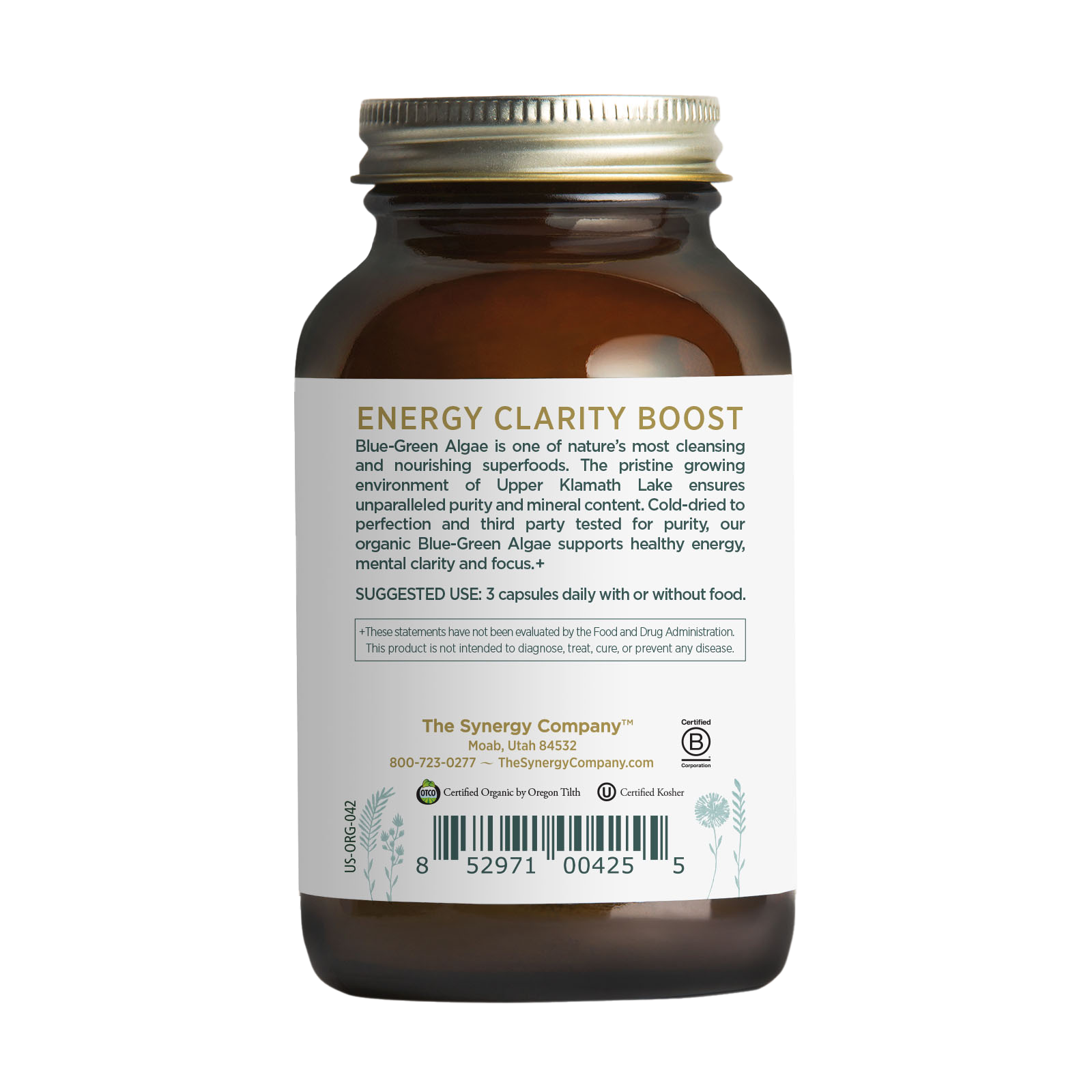 Pure Synergy Organic Blue-Green Algae Capsules