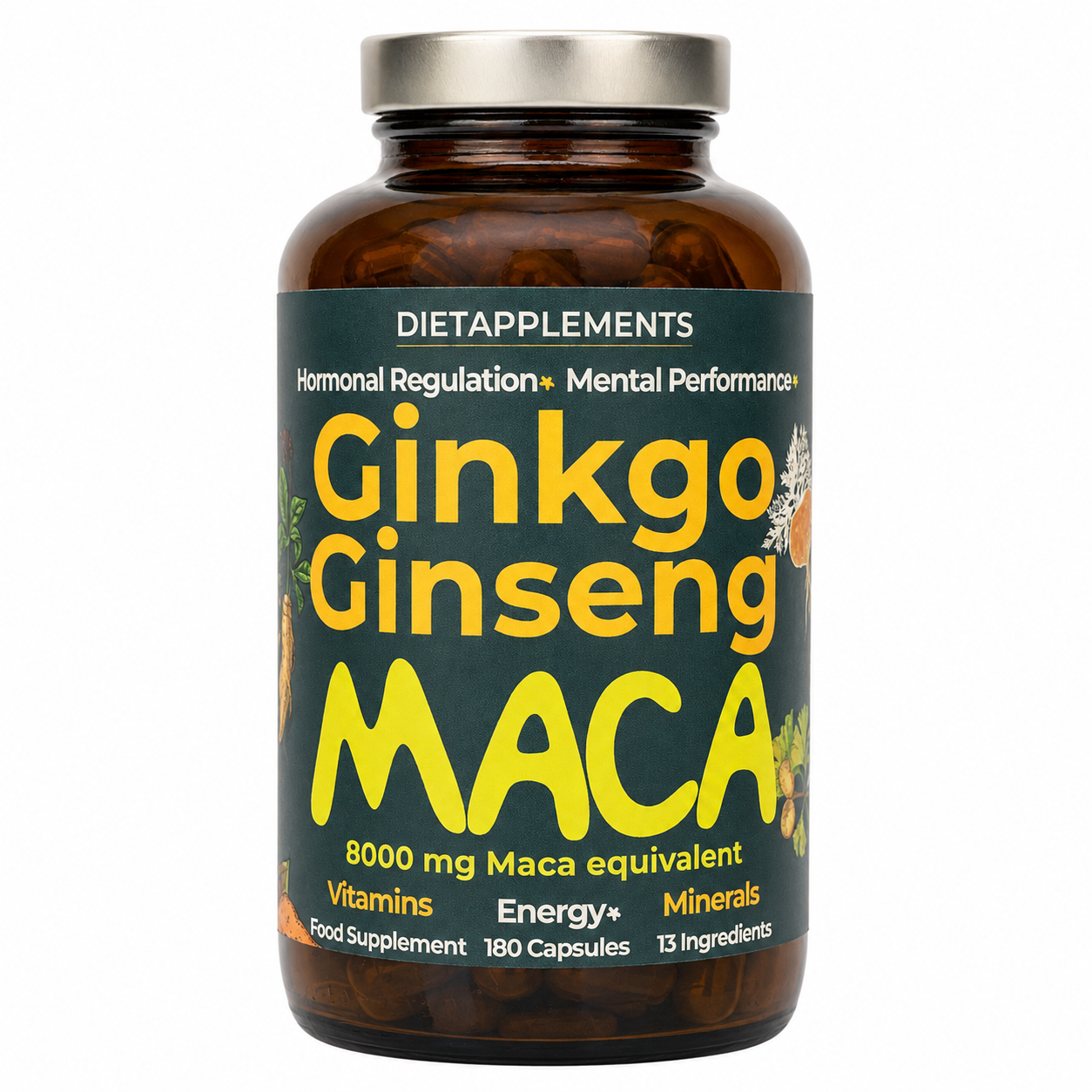 Maca, Korean Ginseng & Ginkgo Biloba Complex