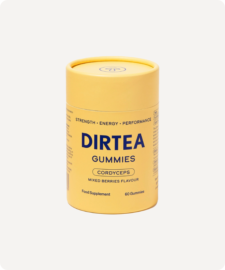 DIRTEA Cordyceps Performance Gummies (Mixed Berries Flavour)