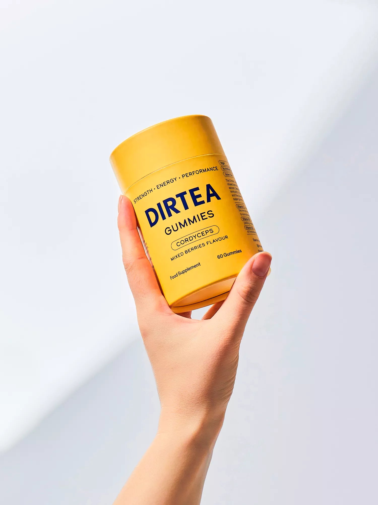 DIRTEA Cordyceps Performance Gummies (Mixed Berries Flavour)