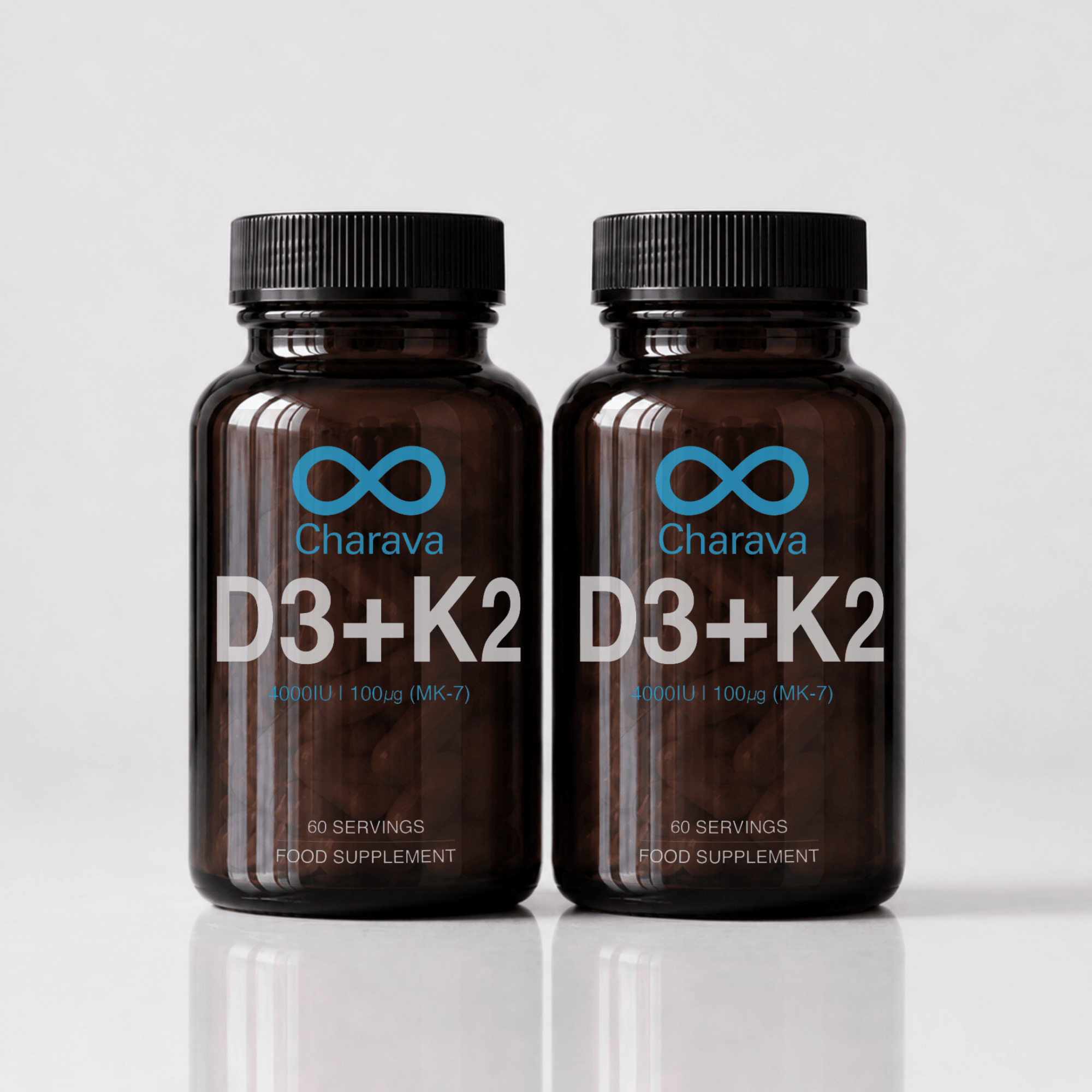 Charava Vitamin D3 (4000IU) + K2 (MK-7)